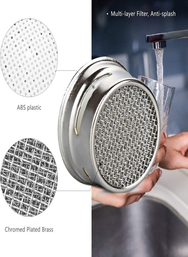 MOILINJAEY 4Pcs Faucet Aerator 4 Pack Kitchen Sink Aerator Replacement Parts With Brass Housing 15/16 Inch Male Thread Aeratorwith gasket for kitchen and bathroom - Image 3