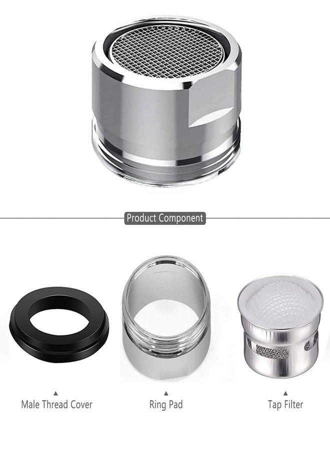MOILINJAEY 4Pcs Faucet Aerator 4 Pack Kitchen Sink Aerator Replacement Parts With Brass Housing 15/16 Inch Male Thread Aeratorwith gasket for kitchen and bathroom - Image 4