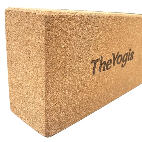 The Yogis Cork Yoga Blocks - 9"x5"x3" Extra Large Size | Non-Slip & Anti-Tilt | Lightweight, Odor-Resistant, Moisture-Proof - Image 3