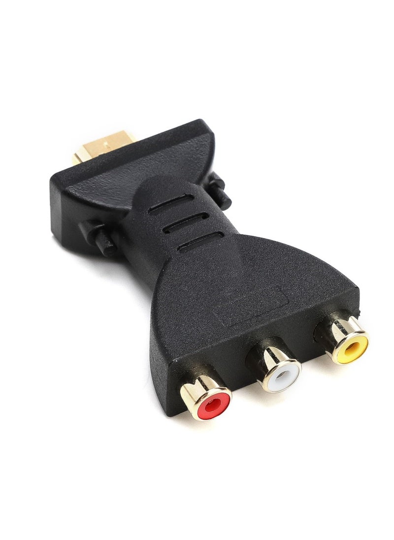 KASTWAVE - 2 pcs HDMI to AV RGB RCA Converter, HDMI to 3 RGB Adapter, Component Connector 1080P High Definition Video Audio Adapter Digital Signal Converter for TV Laptop Xbox PS2 PS3 Camera DVD - Image 1