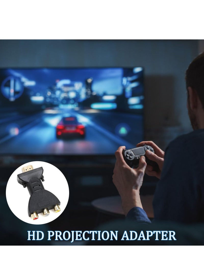 KASTWAVE - 2 pcs HDMI to AV RGB RCA Converter, HDMI to 3 RGB Adapter, Component Connector 1080P High Definition Video Audio Adapter Digital Signal Converter for TV Laptop Xbox PS2 PS3 Camera DVD - Image 1
