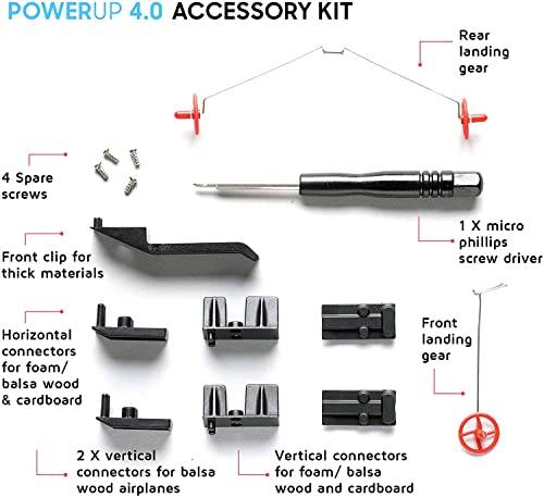 POWERUP 4.0 Accessory Kit - Includes Landing Gear for Takeoff & Landing, Universal Connector for Almost Any Material or Design for Your 4.0 Module - Image 2