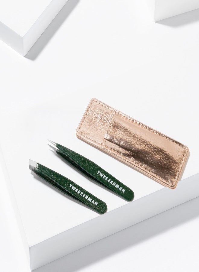 Tweezerman Enchanted Garden Mini Tweezer Set - Eyebrow Tweezers for Women and Men - Image 4