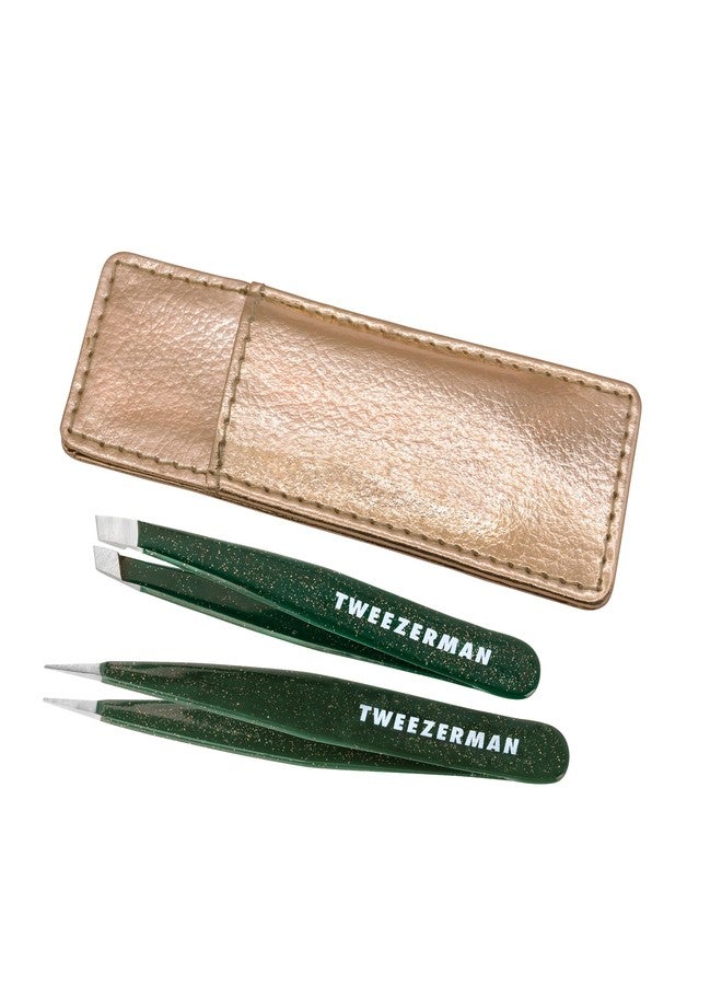 Tweezerman Enchanted Garden Mini Tweezer Set - Eyebrow Tweezers for Women and Men - Image 1