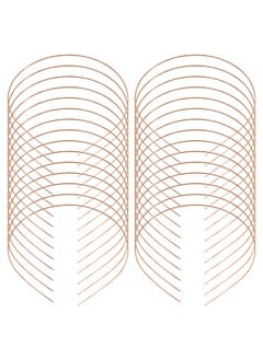 Lawie 30 Pack Bulk Golden Thin Plain Blank Copper Plated Wire Metal Headbands 1.2Mm Skinny Men'S Hair Bands Head Clasps Tiara Crown Hair Holders For Diy Crafting Headpiece Hair Accessories For Women  - Image 1