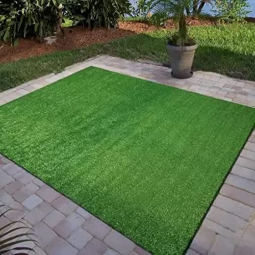 ProKart Artificial Green Grass Carpet 45mm for Balcony | Grass Mat for Balcony | Waterproof | Anti-Skid | All-Weather Home and Office Edition (Size 2X2 feet)(24x24inch) - Image 1