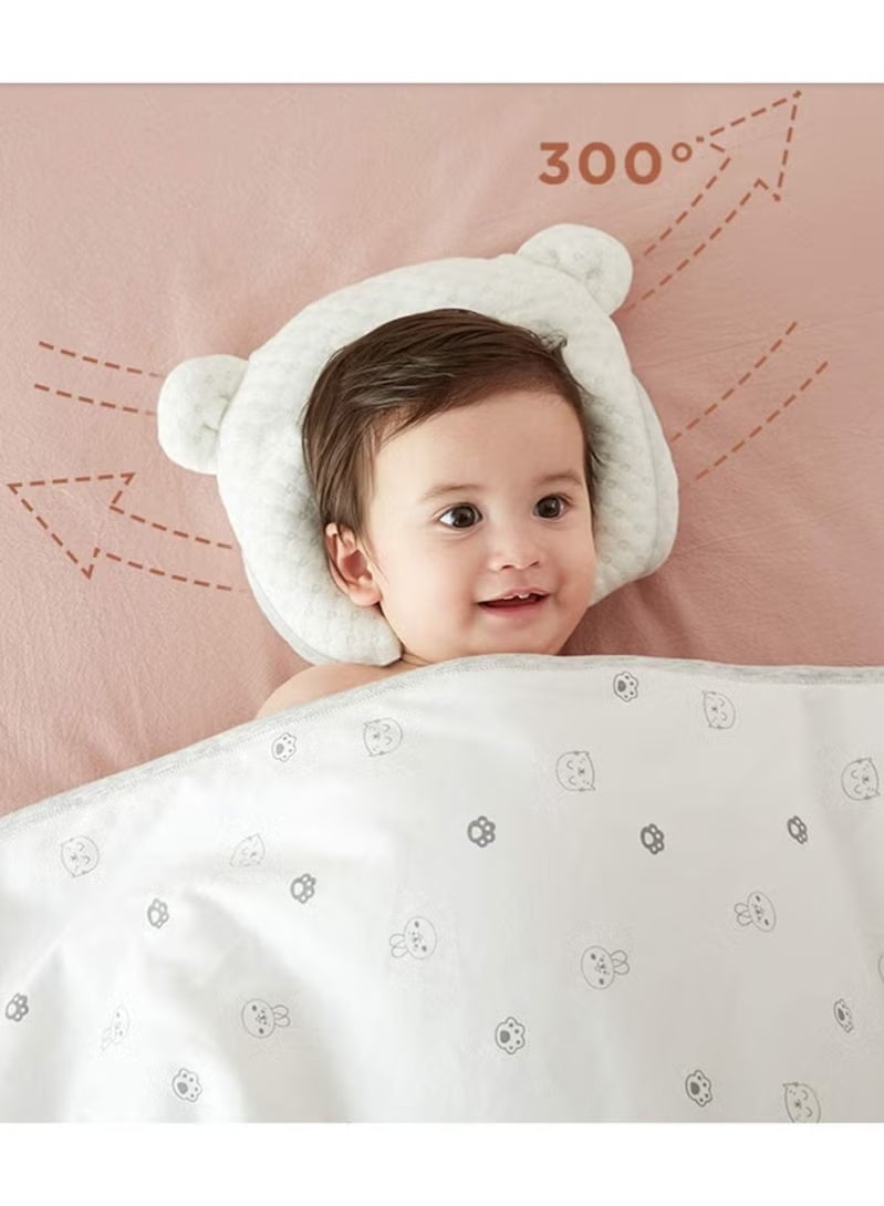 Baby Pillows for Newborn Sleeping(0-12months) Prevent Flat Head Nursery Shaping Infant Unisex Latex Pillow Protection Support - Image 3