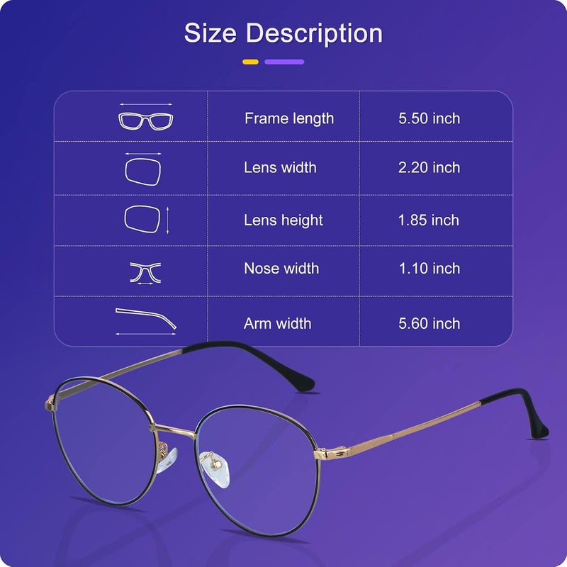 Blue Light Blocking Glasses Lightweight Computer Gaming Glasses with Blue Light Filter Eyewear for Women Men Anti TV Phone Glare Eyeglasses - Image 5