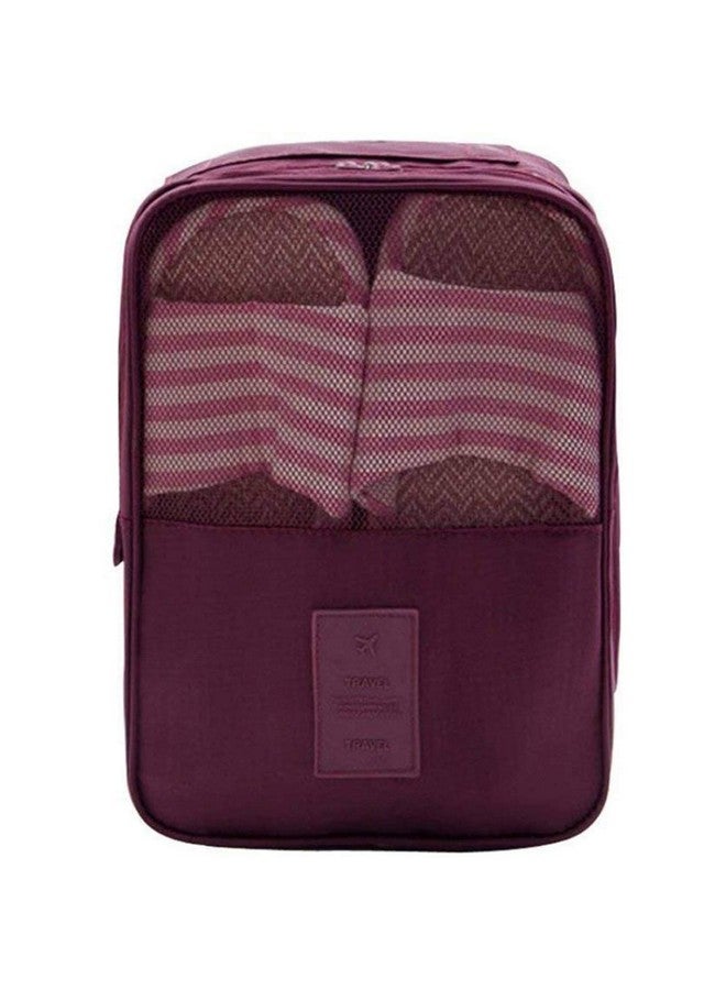 Kids Mandi Maroon Shoe Bag (Shoes.Pouch.Maroon) - Image 2