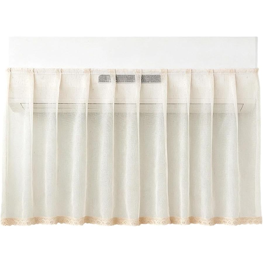 Ac Vent Deflector Cover Blocker Shallow Breathable Linen Fabric No Drill Wall Protection Mount Draft Free Room Comfort 39x19 Inch White
