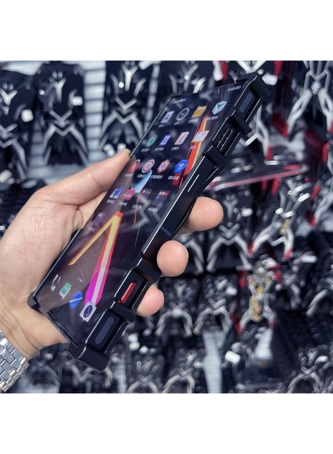 general Metal Case Compatible with ZTE Nubia Red Magic 10 Pro Plus / 10 Pro, Aluminum Alloy Phone Case with Ring Stand, Mechanical Skeletonized Hollow Bezel-less Protective Cover - Image 4