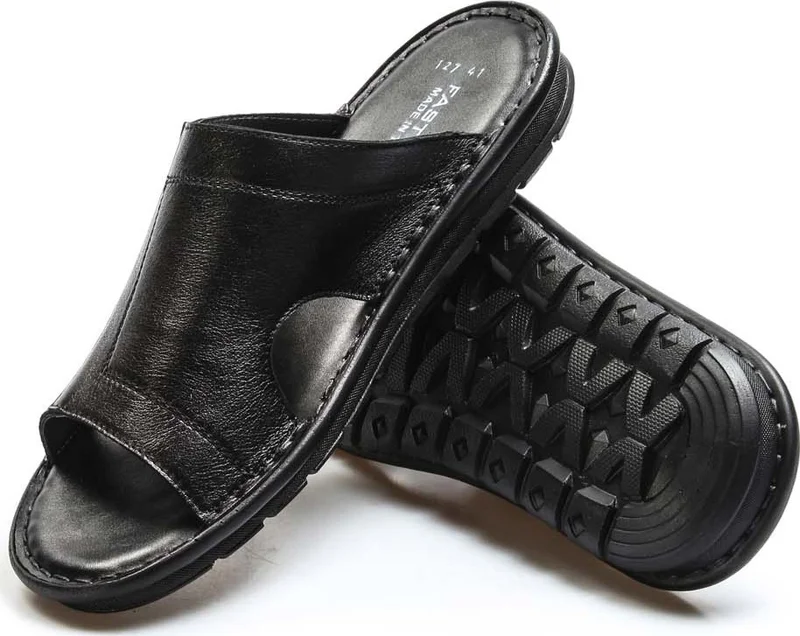 فاست ستيب Genuine Leather Men's Flat Slippers 018MA127-1791