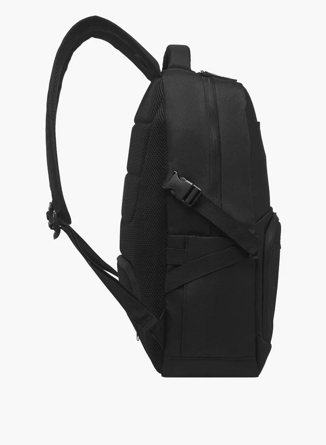 Lee Cooper Boys Panelled School Backpack with Zip Closure and Adjustable Strap - 32x14x46 cm