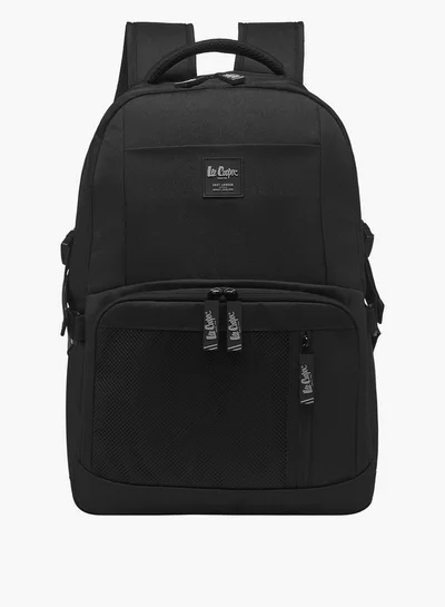 Lee Cooper Boys Panelled School Backpack with Zip Closure and Adjustable Strap - 32x14x46 cm