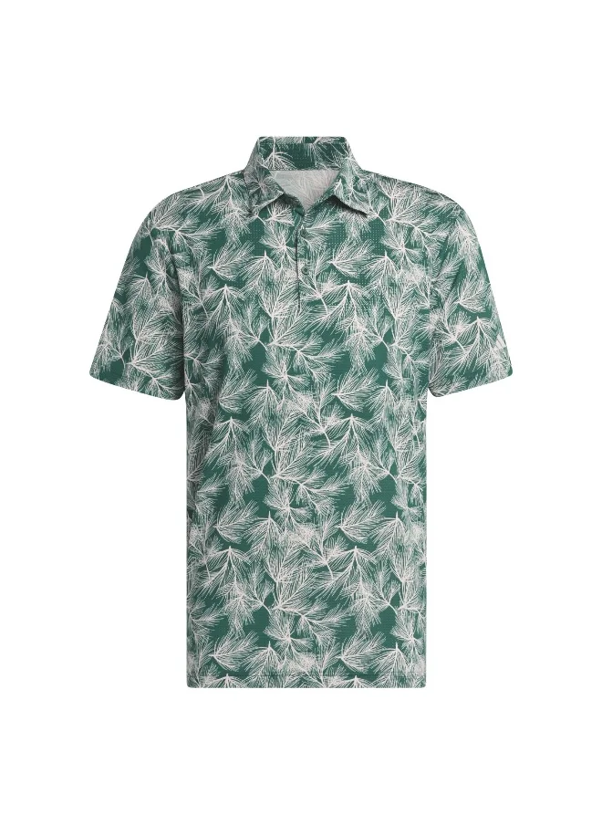 اديداس Adidas Ult365 Pine Prt Green Golf Polo Shirts For Men S
