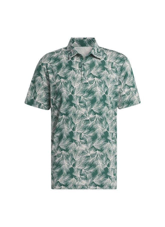 Adidas Adidas Ult365 Pine Prt Green Golf Polo Shirts For Men S  - Image 1