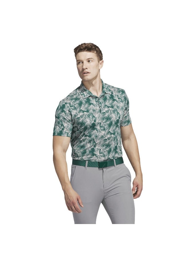 Adidas Adidas Ult365 Pine Prt Green Golf Polo Shirts For Men S  - Image 3