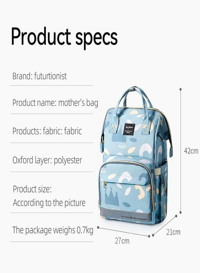 Winnies Diaper Bag Backpack for Moms – Printed Waterproof Maternity Baby Bag with Multiple Pockets | Travel & Hospital Use - Image 3