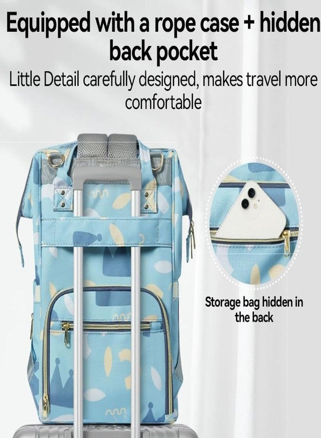 Winnies Diaper Bag Backpack for Moms – Printed Waterproof Maternity Baby Bag with Multiple Pockets | Travel & Hospital Use - Image 2