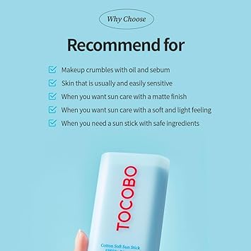 Tocobo TOCOBO COTTON SOFT SUN STICK SPF50 PA - Image 3