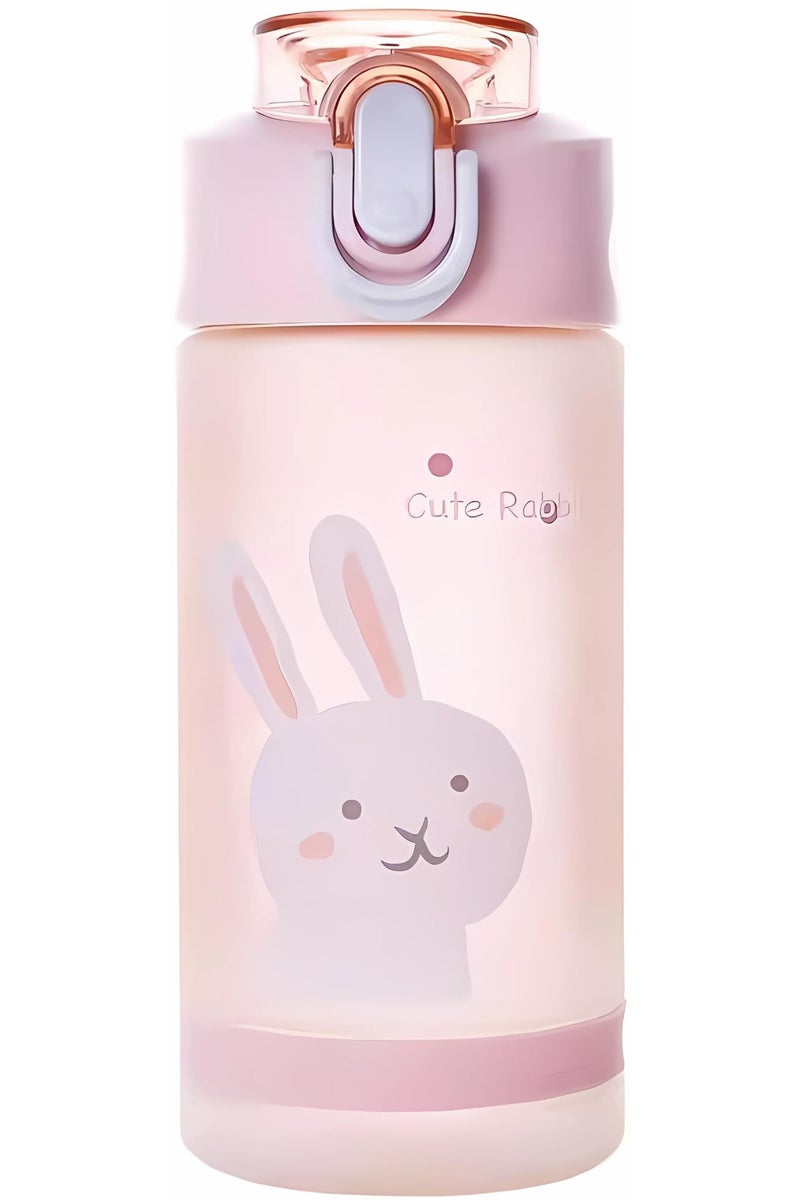Twisoo Twisoo Splash Tritan Plastic Kids Water Bottle with Straw, Leak Proof Flip Top Lid, and Carry Handle - 550 ml Durable Sports Water Bottle for Kids, Perfect for School, Travel, and Everyday Use (pink) - Image 1