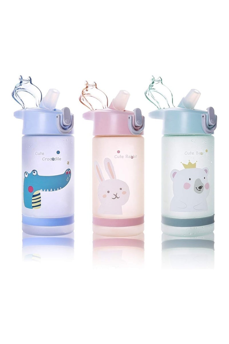 Twisoo Twisoo Splash Tritan Plastic Kids Water Bottle with Straw, Leak Proof Flip Top Lid, and Carry Handle - 550 ml Durable Sports Water Bottle for Kids, Perfect for School, Travel, and Everyday Use (pink) - Image 5