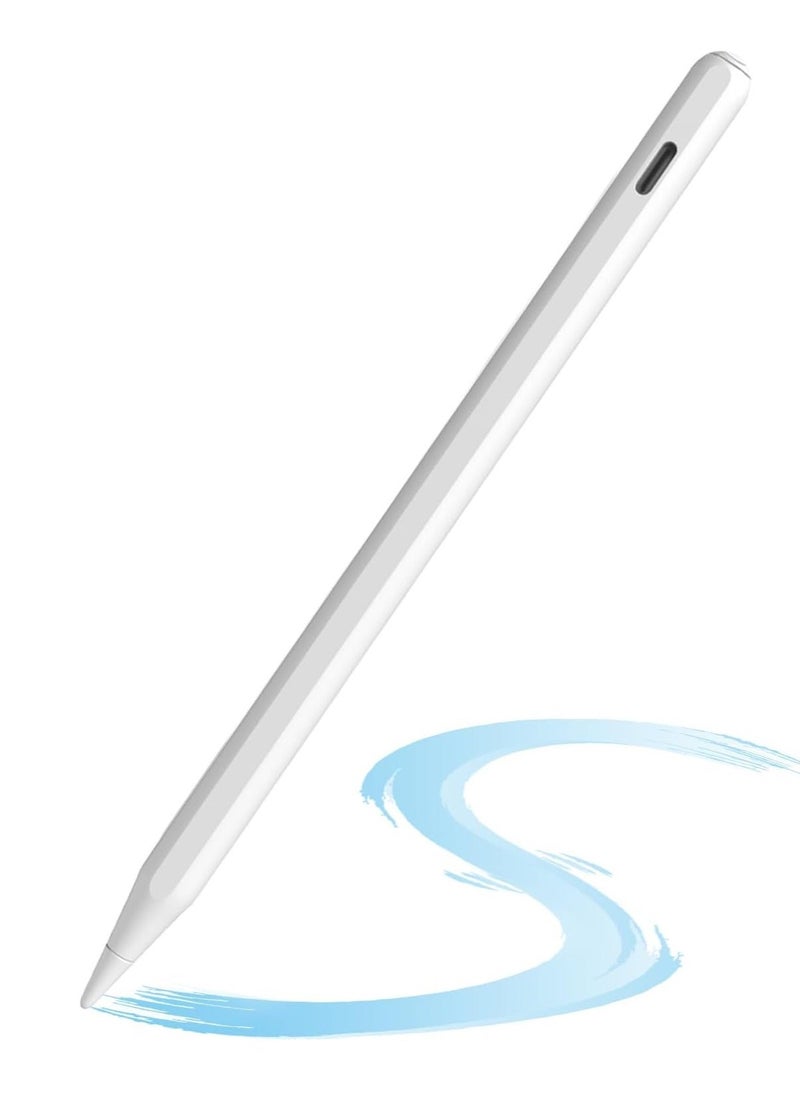 ELTRAZONE Pencil for iPad, Palm Rejection Stylus Pen Rechargeable Ultra High Precision & Sensitivity Compatible with iPad 2018~2023(iPad 10/9/8/7/6, iPad Pro/iPad mini/iPad Air)  - Image 1