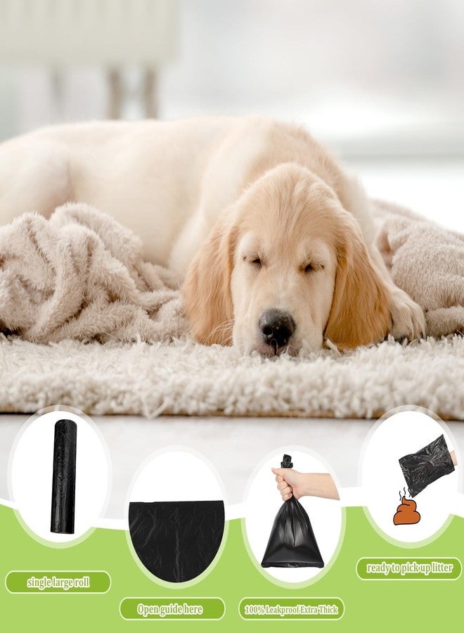 شير أكياس فضلات الكلاب من شير، 10 لفات في علبة، 2000 كيس، أكياس مانعة للتسرب، أكياس فضلات الكلاب، أكياس فضلات الحيوانات الأليفة، مناسبة للجراء والحيوانات الأليفة، للمشي والسفر في الهواء الطلق، 10 لفات من 200 كيس، أسود - Image 4