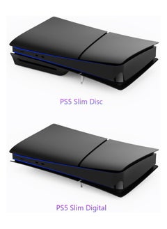 XICEN 5 in 1 Black Plates for PS5 Slim Disc Edition, Custom Side Face Panel Shell Replacement for Both PS5 Slim Disc (Disc Edition)  - Image 2