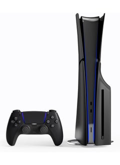 XICEN 5 in 1 Black Plates for PS5 Slim Disc Edition, Custom Side Face Panel Shell Replacement for Both PS5 Slim Disc (Disc Edition)  - Image 4