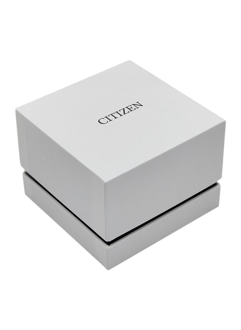 CITIZEN ساعة يد ستانلس ستيل بعقارب دائرية الشكل للرجال AT2244-84X - 43 ملم  - Image 4