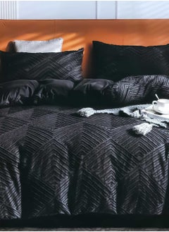 Family Bed Plain embroidered cotton quilt 3 pieces, size 220 x 240 cm, model 4107 from Family Bed 