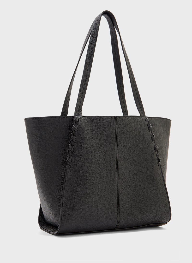 ايلا حقيبة يد بتفاصيل منسوجة - Image 3