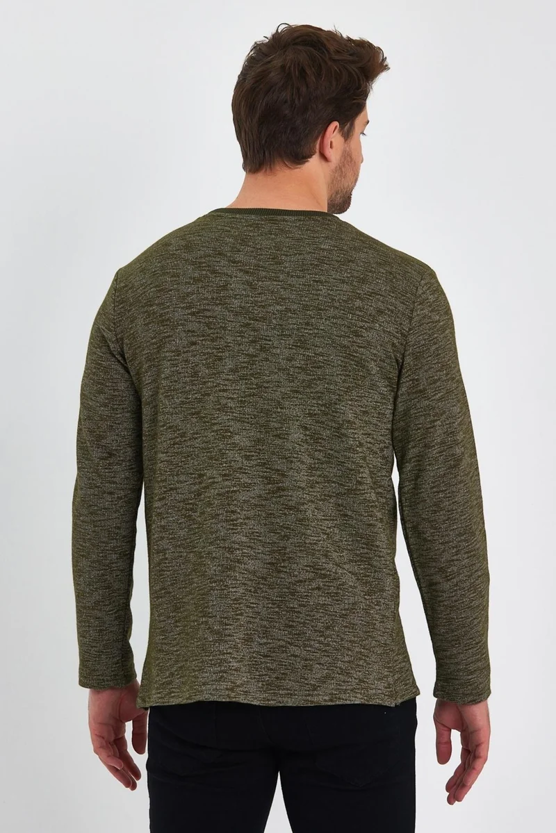 الكسندر جاردي Printed Side Slit Sweatshirt (E23-75101)