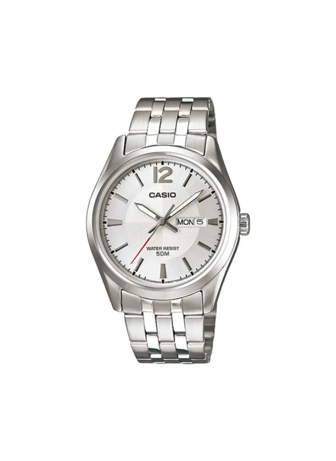 CASIO Men's Analog Display Watch With Silver Stainless Steel Strap - MTP-1335D-7A