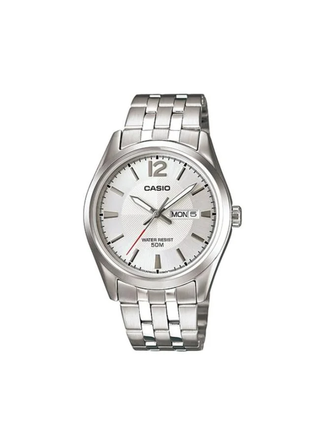 CASIO Men's Analog Display Watch With Silver Stainless Steel Strap - MTP-1335D-7A