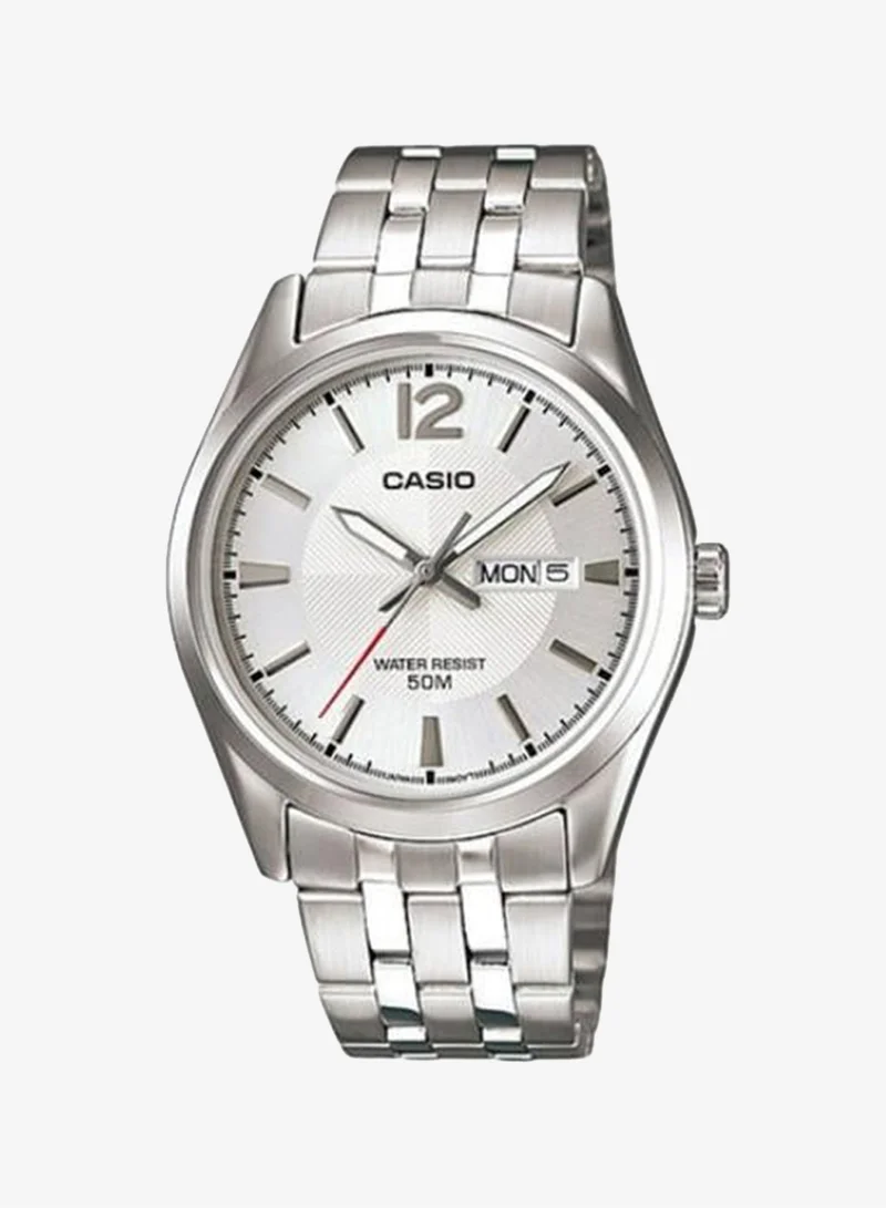 Casio Men's Analog Display Watch With Silver Stainless Steel Strap - MTP-1335D-7A