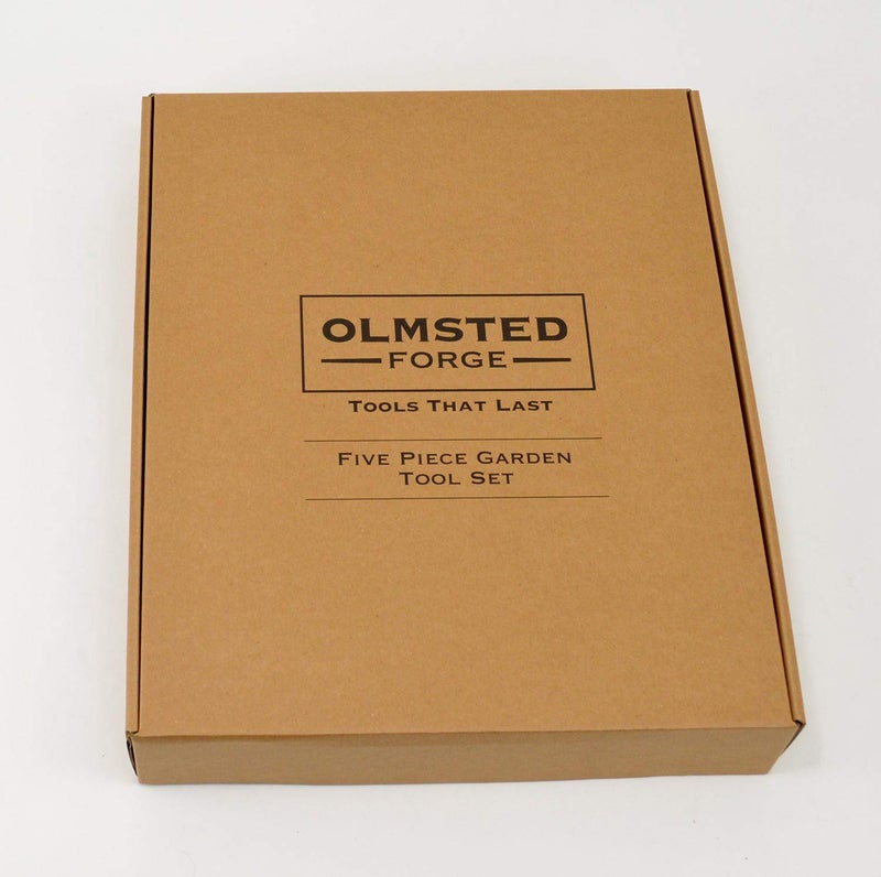 Olmsted Forge Garden Tool Set, 5 Pieces, Heavy Duty Powder Coated Steel, Cork Handle - Image 4