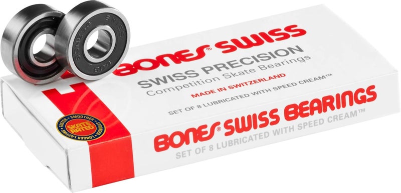 Bones Swiss Skateboard Bearings 8 Pack - Image 1