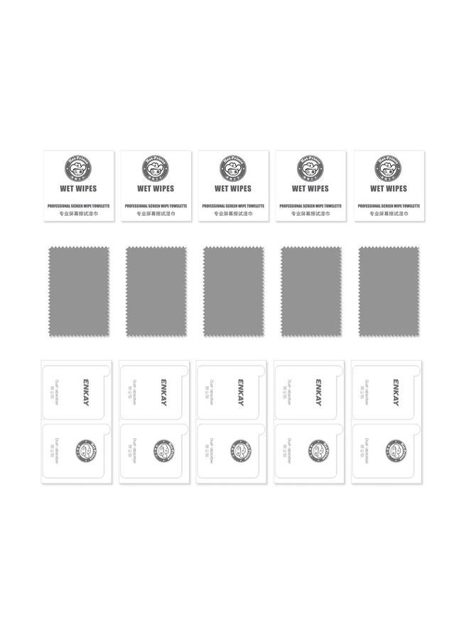 PINWUYO 5 PCS For Xiaomi Redmi Note 11 Pro / Note 11 Pro+ ENKAY Hat-Prince 0.26mm 9H 2.5D Curved Edge Tempered Glass Screen Protector - Image 2