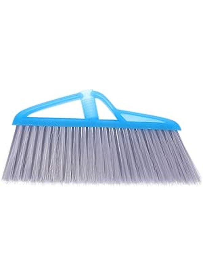 Heavy Duty Push Broom Head Replacement Blue Wide Angle Design for Concrete Hardwood Floors - Image 1