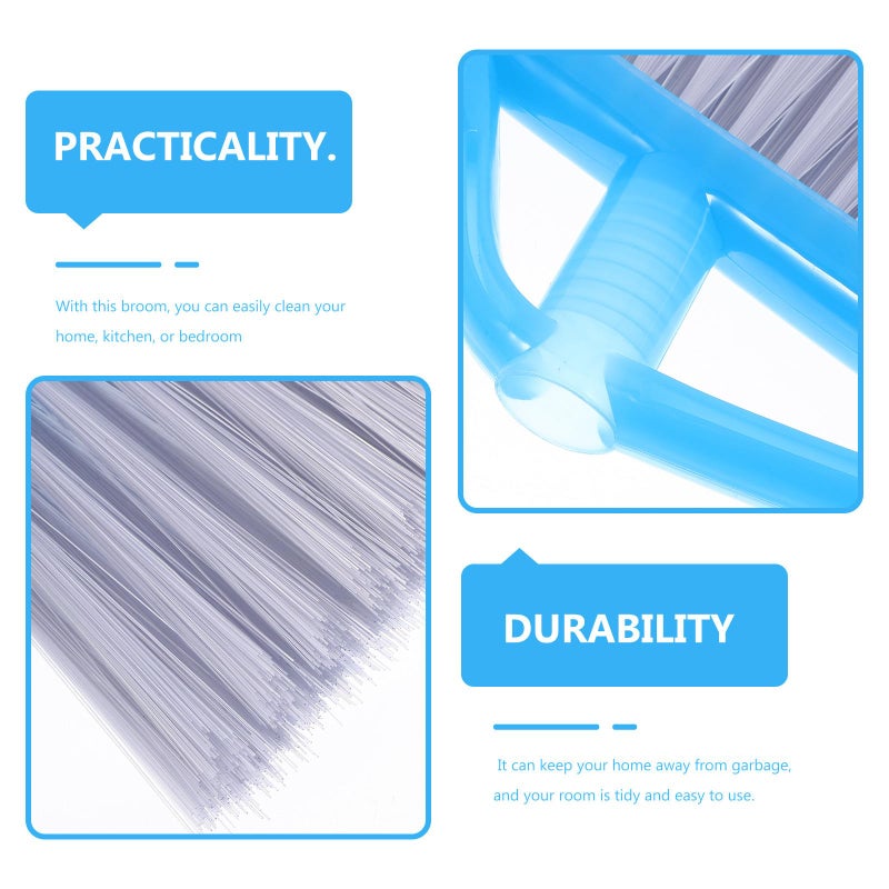Heavy Duty Push Broom Head Replacement Blue Wide Angle Design for Concrete Hardwood Floors - Image 4
