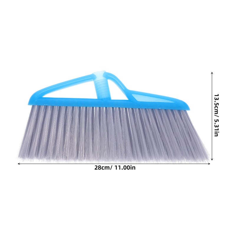 Heavy Duty Push Broom Head Replacement Blue Wide Angle Design for Concrete Hardwood Floors - Image 3