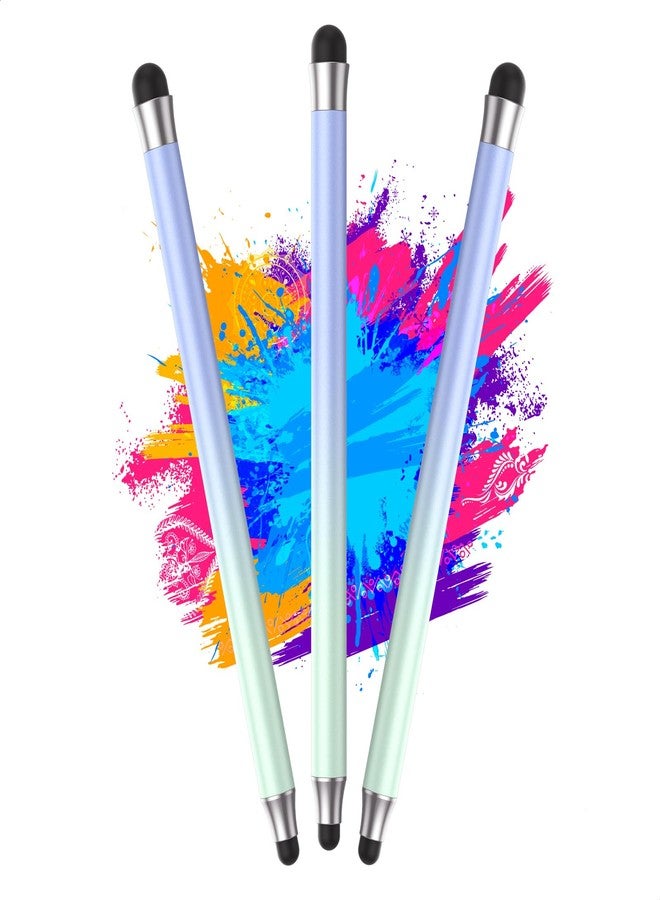 maylofi Stylus Pens for Touch Screens 3pcs, 2 in 1 Stylus Pen Compatible with All Touch Screens (Gradient Light blue-3pcs) - Image 1