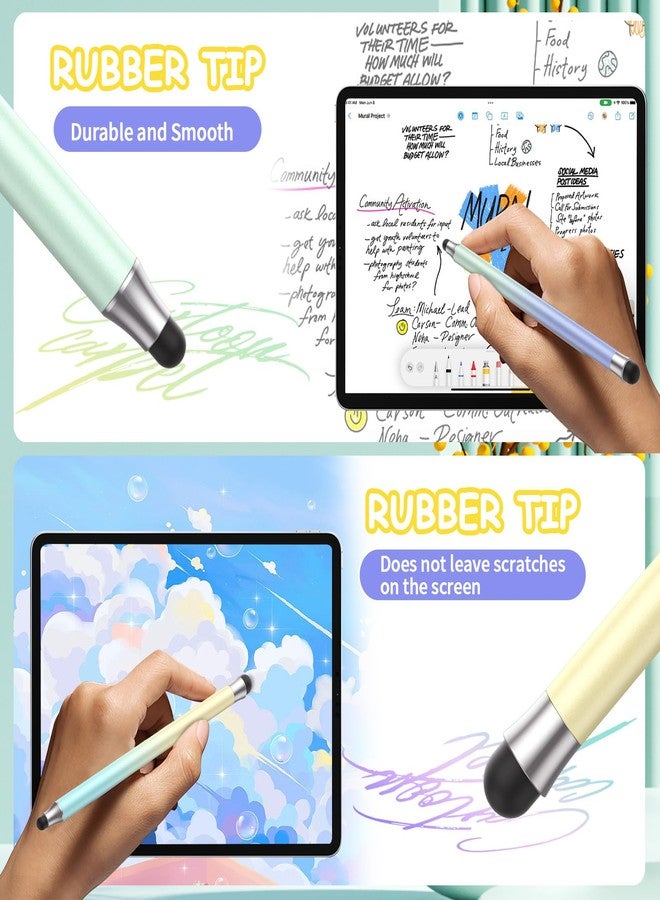 maylofi Stylus Pens for Touch Screens 3pcs, 2 in 1 Stylus Pen Compatible with All Touch Screens (Gradient Light blue-3pcs) - Image 5