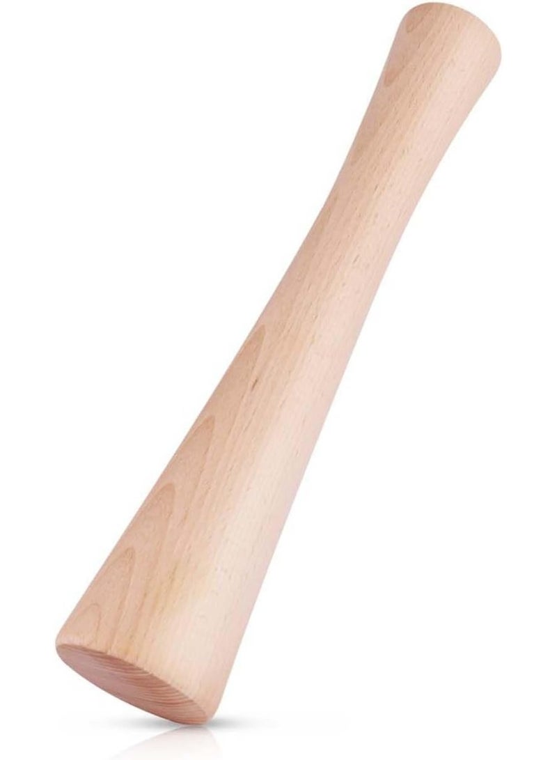 NANAO 12" Sauerkraut Pounder for Mason Jars Vegetable Fermentation- One Piece of Solid Wood - Image 1