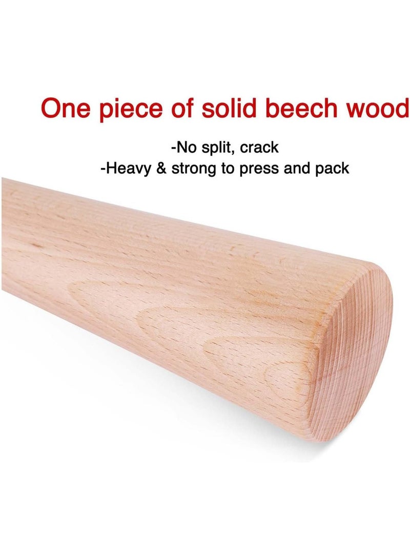 NANAO 12" Sauerkraut Pounder for Mason Jars Vegetable Fermentation- One Piece of Solid Wood - Image 2