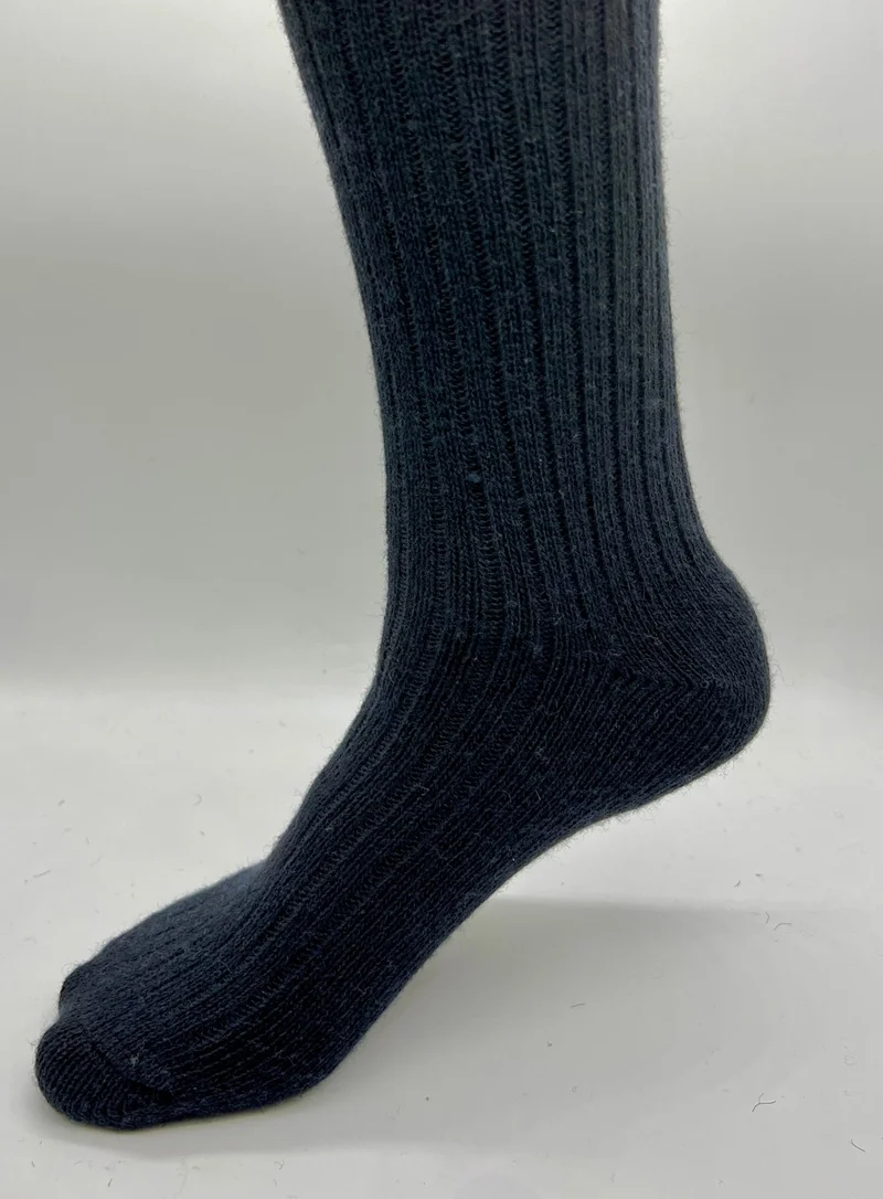 Ciho Socks 4 Pairs Wool Men's Lambswool Natural Soft Thick Thermal Winter Corduroy Derby Socket Socks