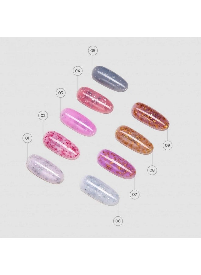 kodi professional Color Cover Rubber Base Gel, FLAKE 07 | 7 ML | 0.24 oz | Stylish | bright |original |shades (Flake07) - Image 2