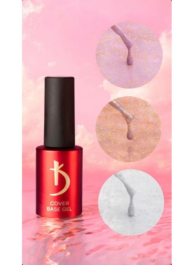 kodi professional Color Cover Rubber Base Gel, FLAKE 07 | 7 ML | 0.24 oz | Stylish | bright |original |shades (Flake07) - Image 4